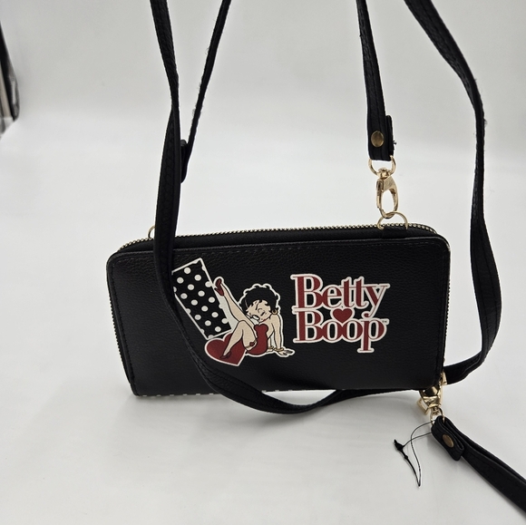 Betty Boop Wallet Wristlet Crossbody - Picture 9 of 9